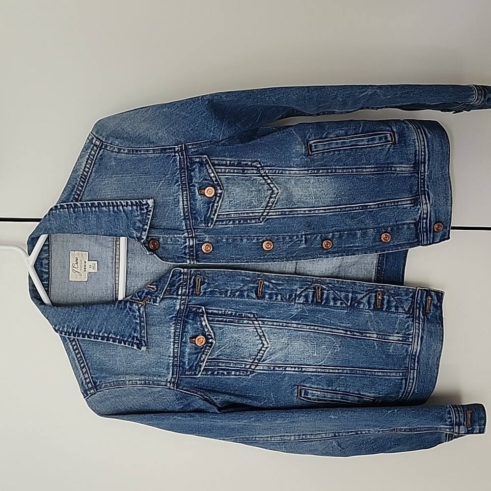 J Crew XS Denim Jacket Slim Fit